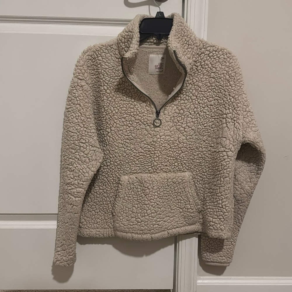 SO Quarter Zip Sherpa